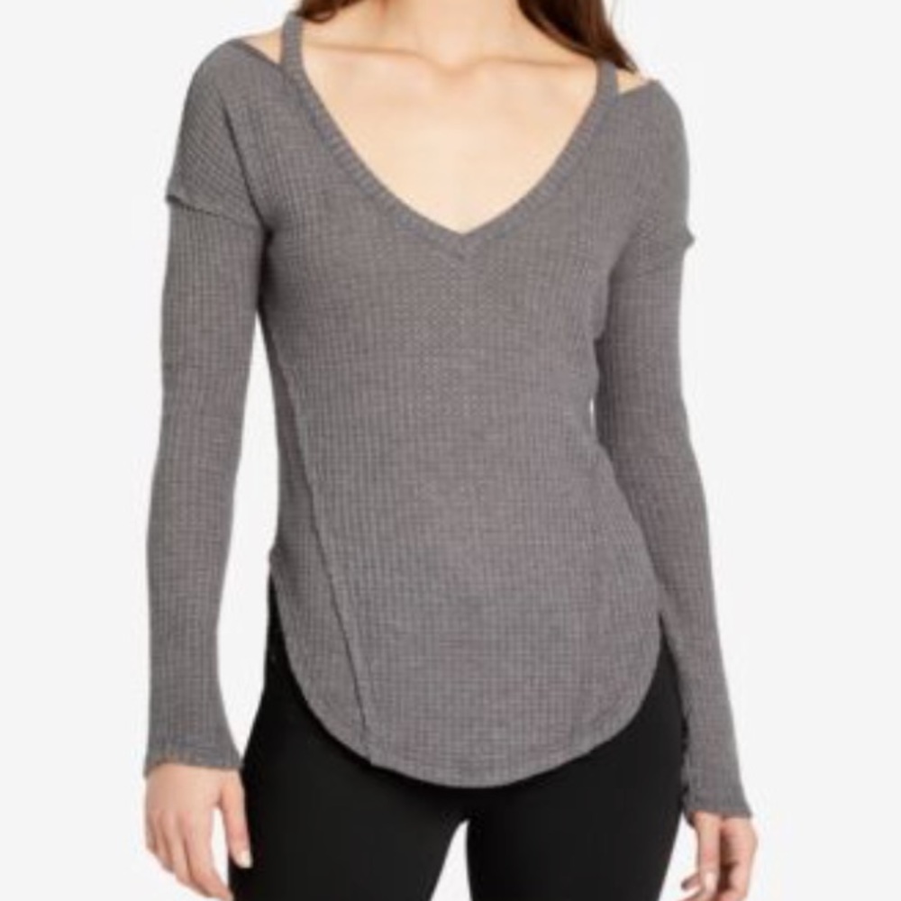 William Rast gray cutout top sz xs